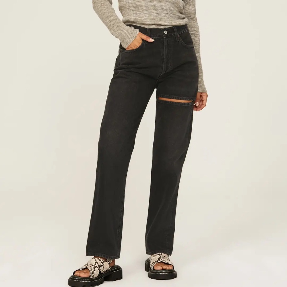 Agolde Lana Slice Straight Jean
